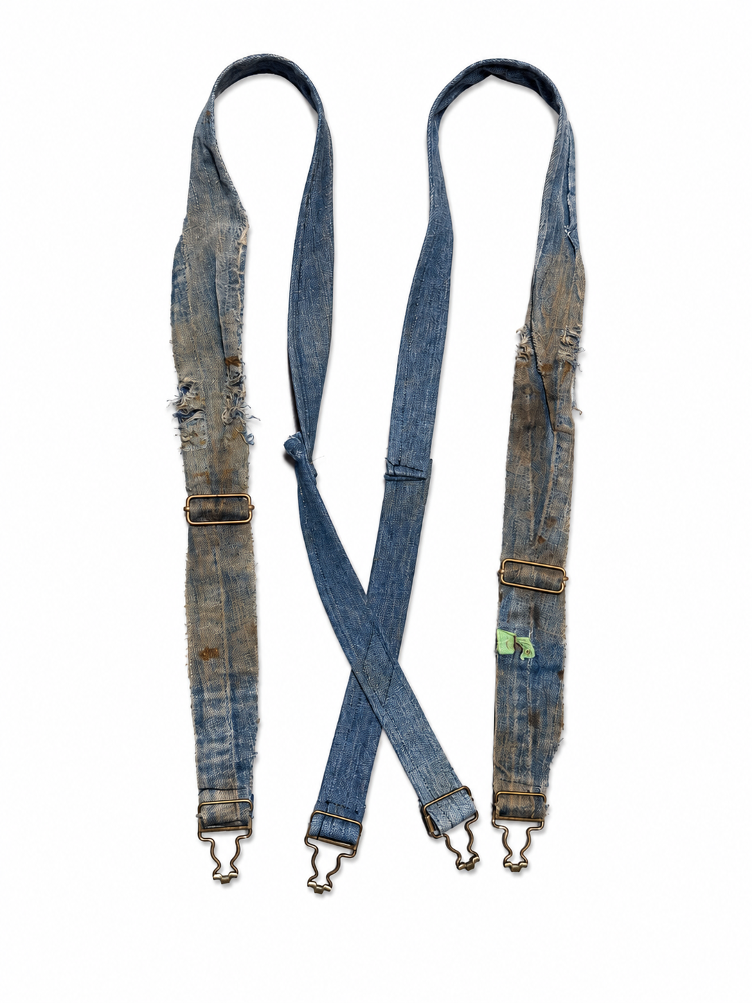 Faded Denim Suspenders